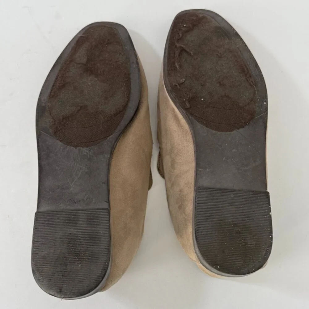 VINTAGE HAVANA Taupe Beige Polly Suede Loafers